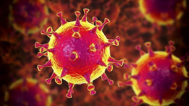 Coronavirus in einer Computergrafik.