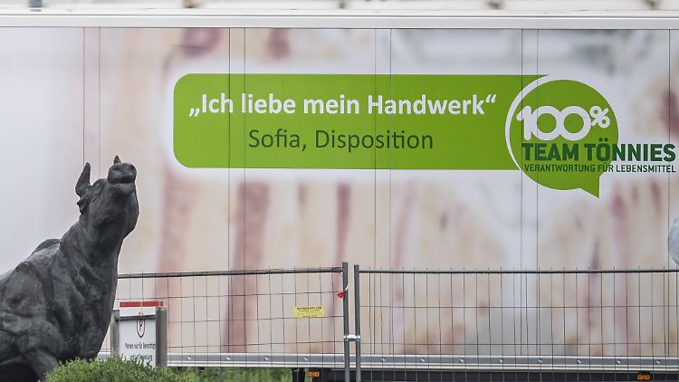 Im Schlachtbetrieb Tönnies wird wieder gearbeitet.