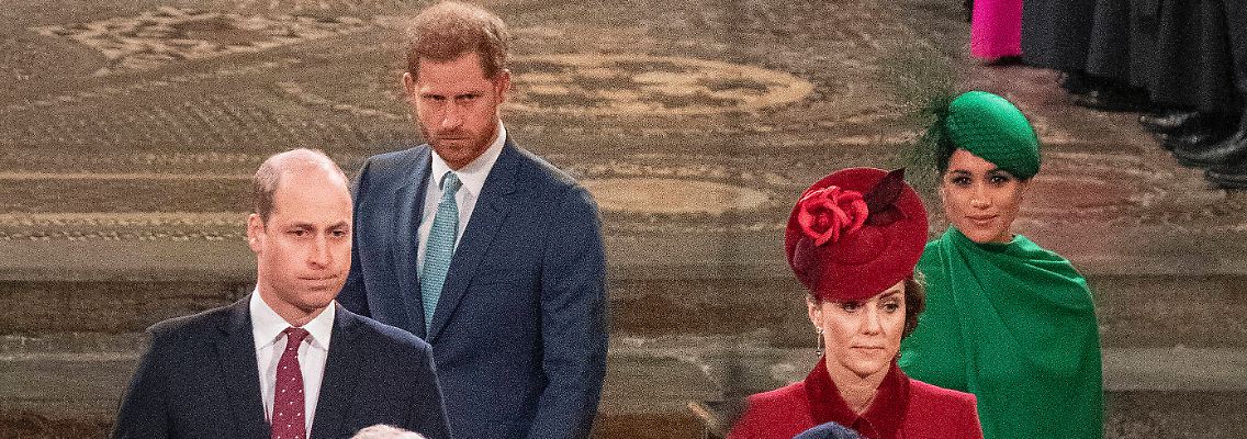 Mussten angeblich zurückstecken: Harry und Meghan (hinten).