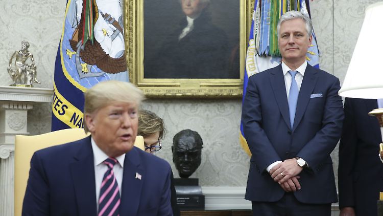 US-Präsident Trump und sein Nationaler Sicherheitsberater O'Brien.
