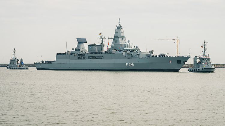 Die Fregatte Hamburg nimmt nächste Woche Kurs aufs Mittelmeer.