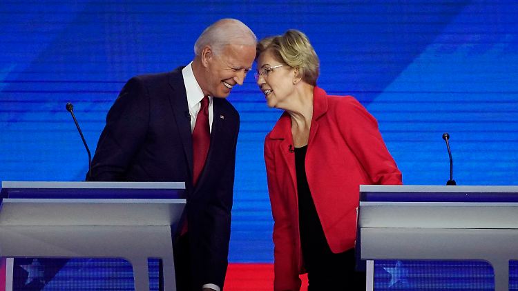 Das Rennen um die demokratische Präsidentschaftskandidatur hat Elizabeth Warren gegen Biden verloren. Sie kommt jetzt für das Vizepräsidentenamt infrage. 