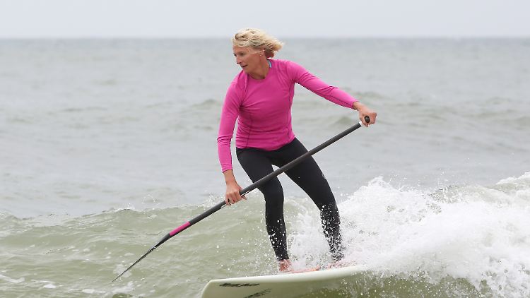 Stand-Up-Paddling-Weltmeisterin Sonja Hönscheid.