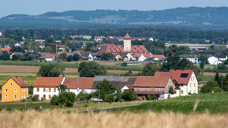 Blick auf Vilseck in Bayern. Der Ort lebt vom US-Militär.