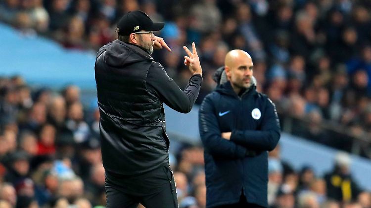 Mitunter staunte auch Guardiola, was Klopp seinem Team da weismachen wollte.