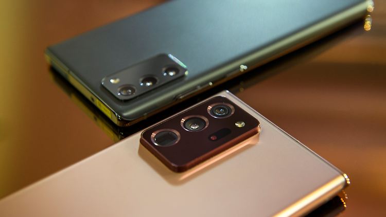 Das Galaxy Note 20 und das Note 20 Ultra unterscheiden sich nicht nur bei der Kameraausstattung deutlich.