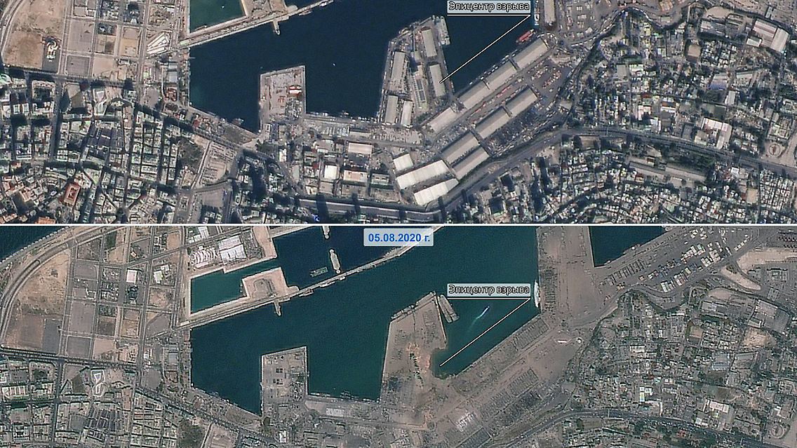 Vor und nach der Explosion im Vergleich.
