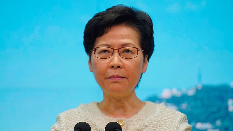 Die US-Sanktionen treffen unter anderem die Regierungschefin von Hongkong, Carrie Lam.