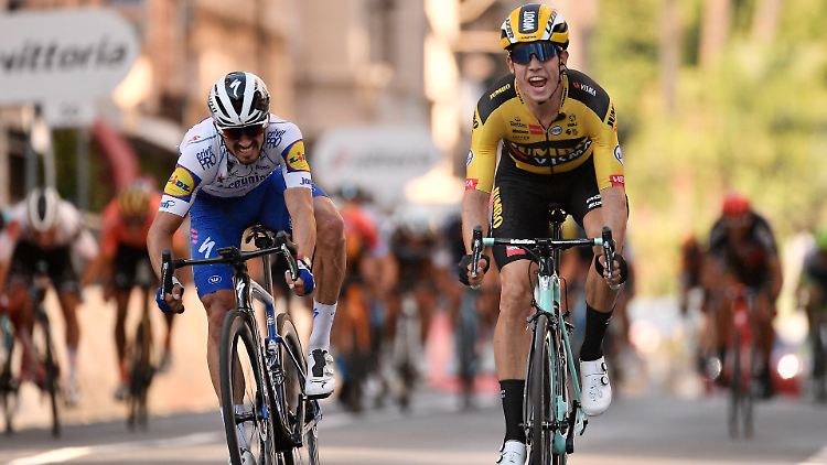 Für Van Aert ist er der größte Erfolg bisher.