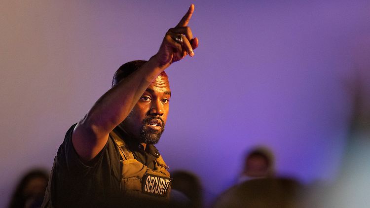 Kanye West Mitte Juli in South Carolina bei seiner bisher einzigen Wahlkampfveranstaltung.