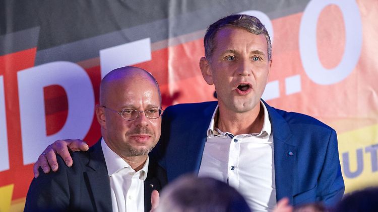 Andreas Kalbitz und Björn Höcke zählen zu den prominentesten Vertretern des AfD-"Flügels".