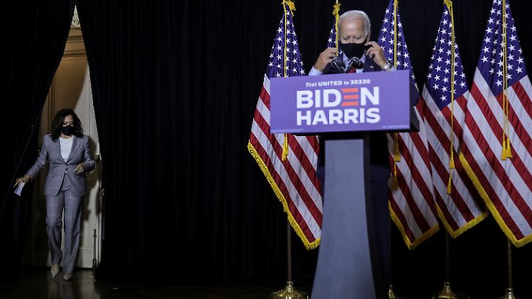 Der demokratische Präsidentschaftskandidat Joe Biden hofft auf eine schnelle Maskenpflicht in den USA,