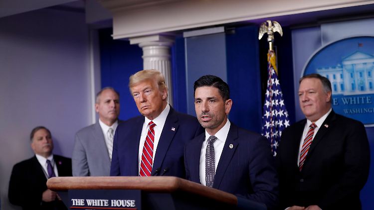 US-Präsident mag seinen Heimatschutzminister: "Ein sehr netter" und "sehr respektierter Mann" sei Chad Wolf.