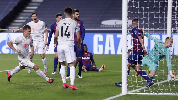 Sechs Spieler durften gegen den FC Barcelona ein Tor erzielen, auch Joshua Kimmich.