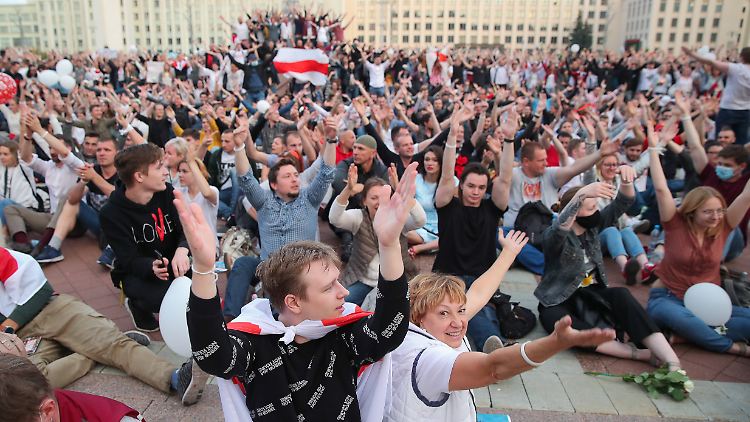 Am Freitag gab es in Minsk wieder Proteste gegen Lukaschenko.