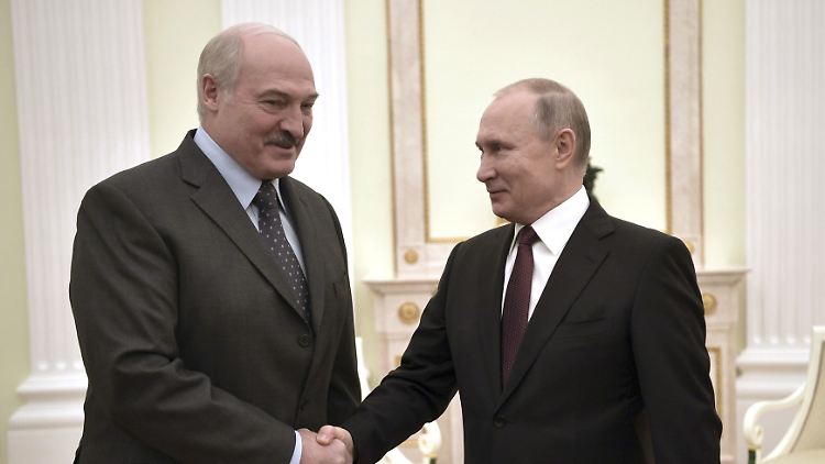 Lukaschenko und Putin bei einem Treffen Ende 2018.