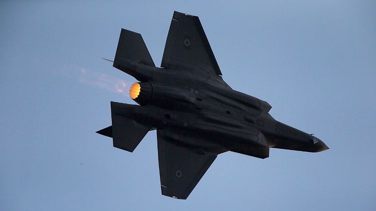 Eine israelische F35: Zwei Wochen lang üben die Luftwaffen Deutschlands und Israels gemeinsam über deutschem Boden - erstmals überhaupt.
