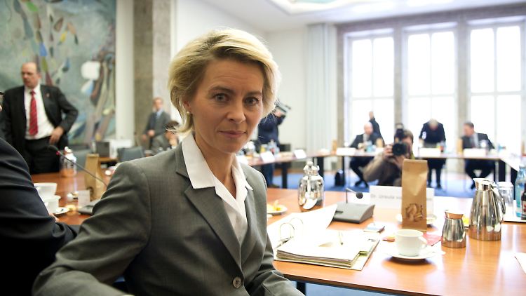 Von der Leyen zeigt sich guter Dinge.