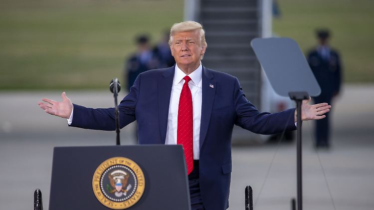"Wir müssen diese Wahl gewinnen", sagt Trump.