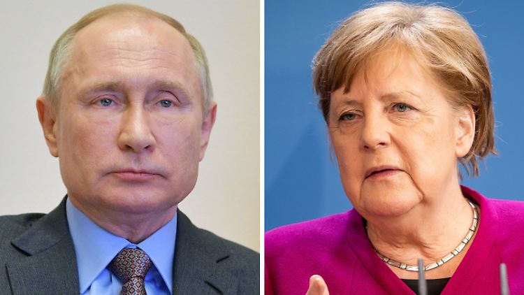 Die Krise in Belarus war Anlass für ein Telefonat zwischen Wladimir Putin und Angela Merkel.