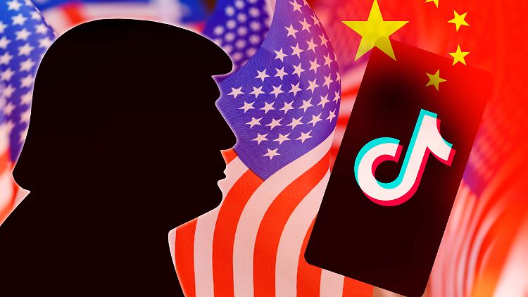 US-Präsident Trump droht damit, Tiktok in den Vereinigten Staaten zu verbieten.
