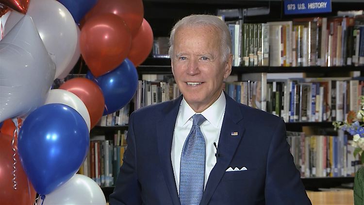 Die Nominierung bedeute ihm viel, sagt Biden.