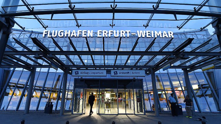 Nicht viel los am Flughafen Erfurt-Weimar. (Archivbild)