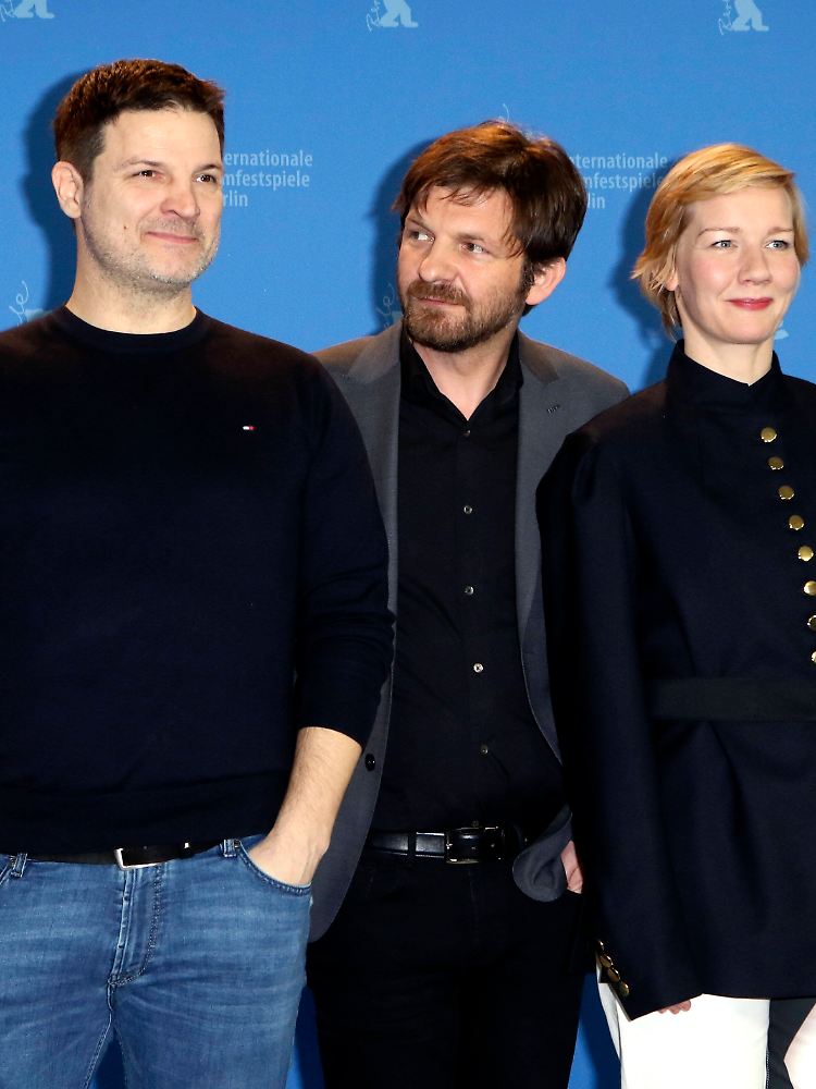 Mit Visar Morina und Sandra Hüller auf der Berlinale zur Vorstellung von "Exil".