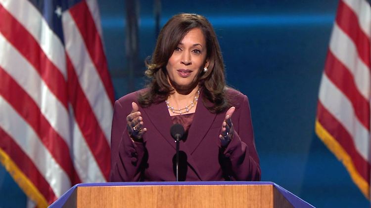 Kamala Harris warnte in ihrer Rede vor strukturellem Rassismus.
