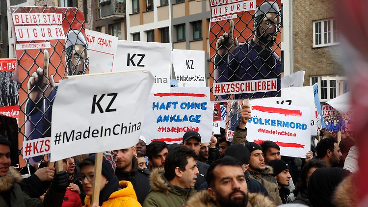 Auch in Deutschland wird gegen das Vorgehen Chinas protestiert.