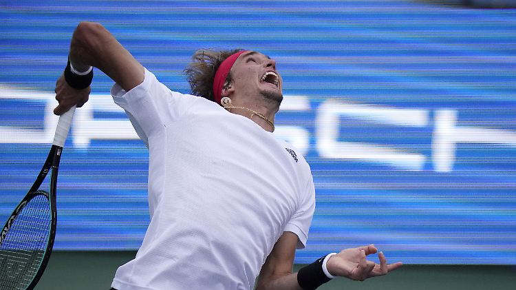 Alexander Zverev in Aktion.