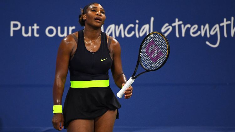 Es läuft noch nicht: Serena Williams tut sich seit dem Restart nach der Corona-Pause extrem schwer auf dem Tennis-Court.