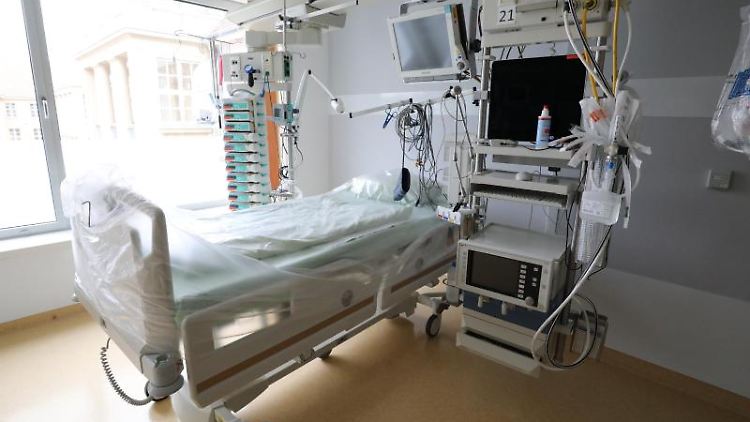 Ein Intensivbett in einem Krankenhaus. Überlastet wurden die Krankenhäuser in der Hochphase der Corona-Pandemie zwar nicht, dafür wurden viele Betten freigehalten, was wiederum zu finanziellen Einbußen führte.