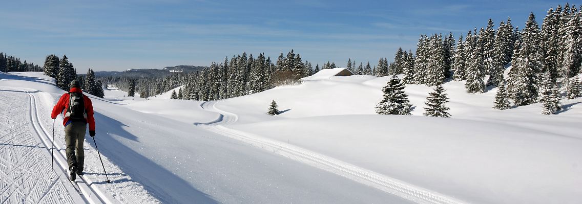 Viel Auslauf: Zum Skigebiet von Sainte-Croix/Les Rasses gehören mehr als 100 Kilometer Langlaufpisten.