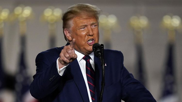 Trump hält seinen Herausforderer Biden für einen schwachen Menschen.