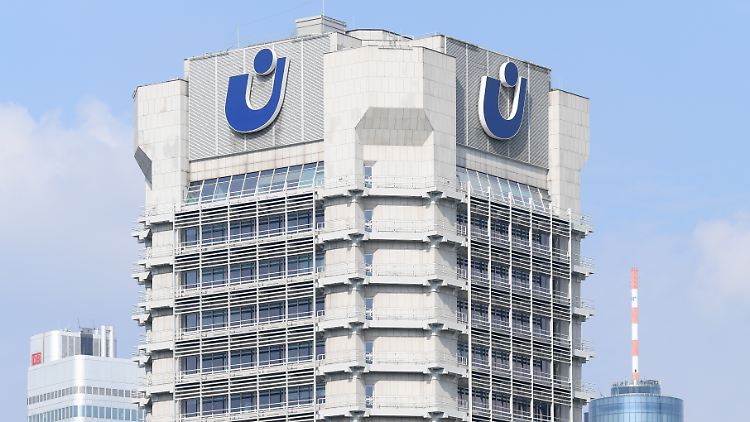 Das Bürohochhaus der Union Investment in Frankfurt am Main.