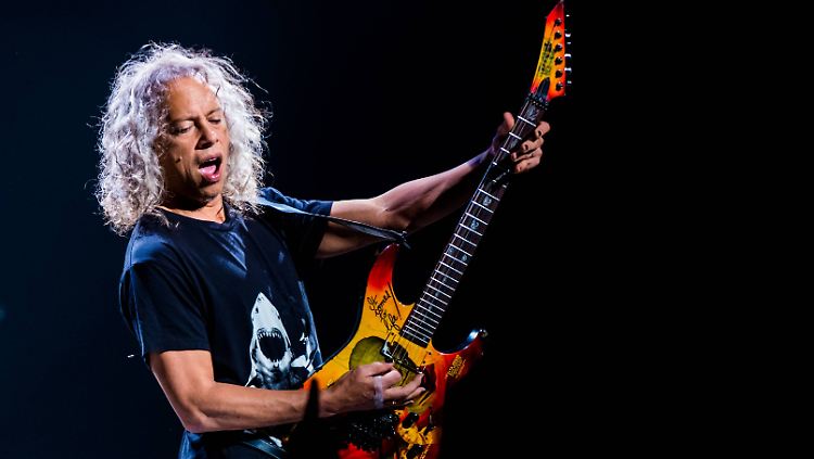 Aus der Metallica-Nummer kommt er nicht raus: Kirk Hammett.