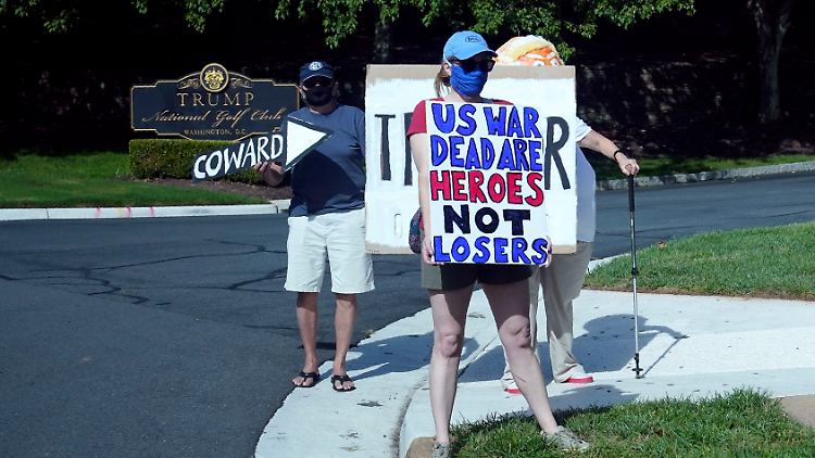 Die mutmaßlichen Äußerungen über gefallene Soldaten haben Trump viel Kritik eingebracht.