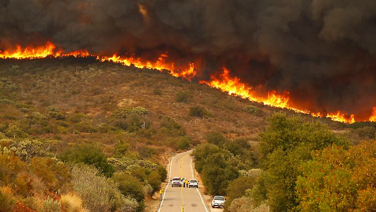14.000 Feuerwehrkräfte sind derzeit in Kalifornien im Einsatz, um die zahlreichen Waldbrände zu löschen. 