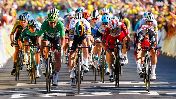 An zwei Tagen in Folge kam es auf der Tour der France zu hauchdünnen Sprint-Entscheidungen.