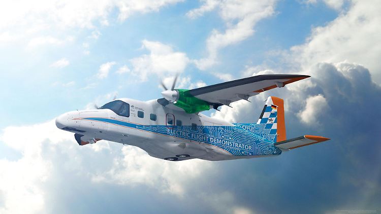 Konzept für ein 19-sitziges elektrisches Testflugzeug auf Basis der Dornier Do-228.