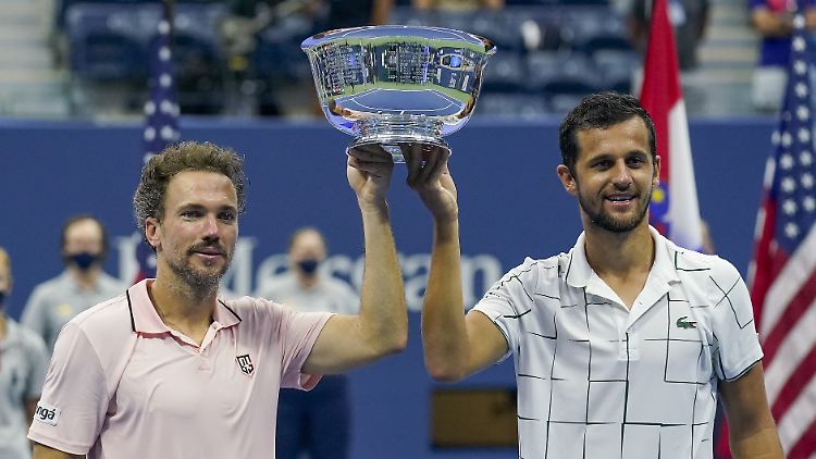 Bruno Soares (links) und Mate Pavic siegten souverän.