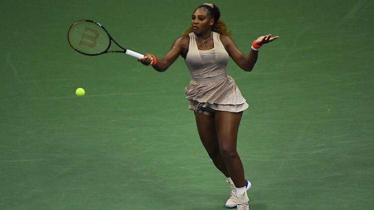 Nur im ersten Satz dominant: Serena Williams.
