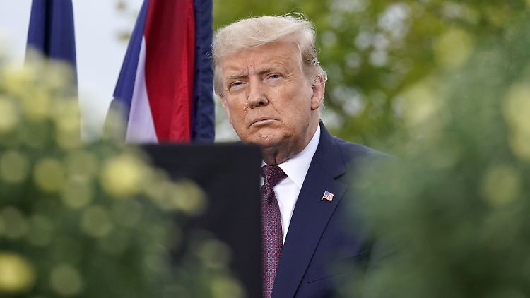 Auch "historisch": Trump bei der Feier zum Jahrestag der Anschläge vom 11. September.