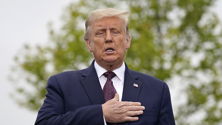 US-Präsident Donald Trump besuchte eine Gedenkfeier in Shanksville im US-Bundesstaat Pennsylvania, wo Terroristen am 11. September 2001 ein Flugzeug zum Absturz brachten.