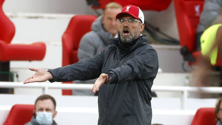 Viel Action: Liverpool-Coach Jürgen Klopp erlebte einen dramatischen Abend beim Sieg über Leeds.