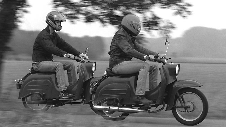 Die "Schwalbe" war ein beliebtes Moped der DDR.