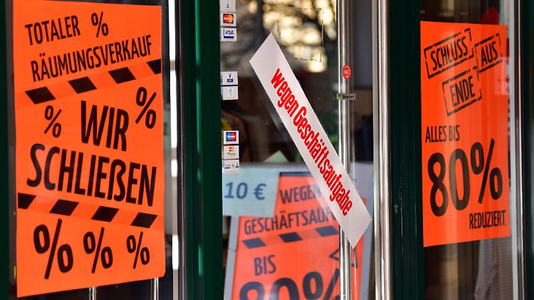 Für einige Einzelhändler kommt jede HIlfe zu spät. 