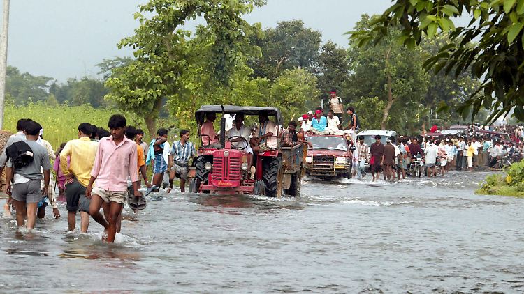 Auch Indien hatte schon vor Jahren mit heftigen Monsun-Regenfällen zu kämpfen.