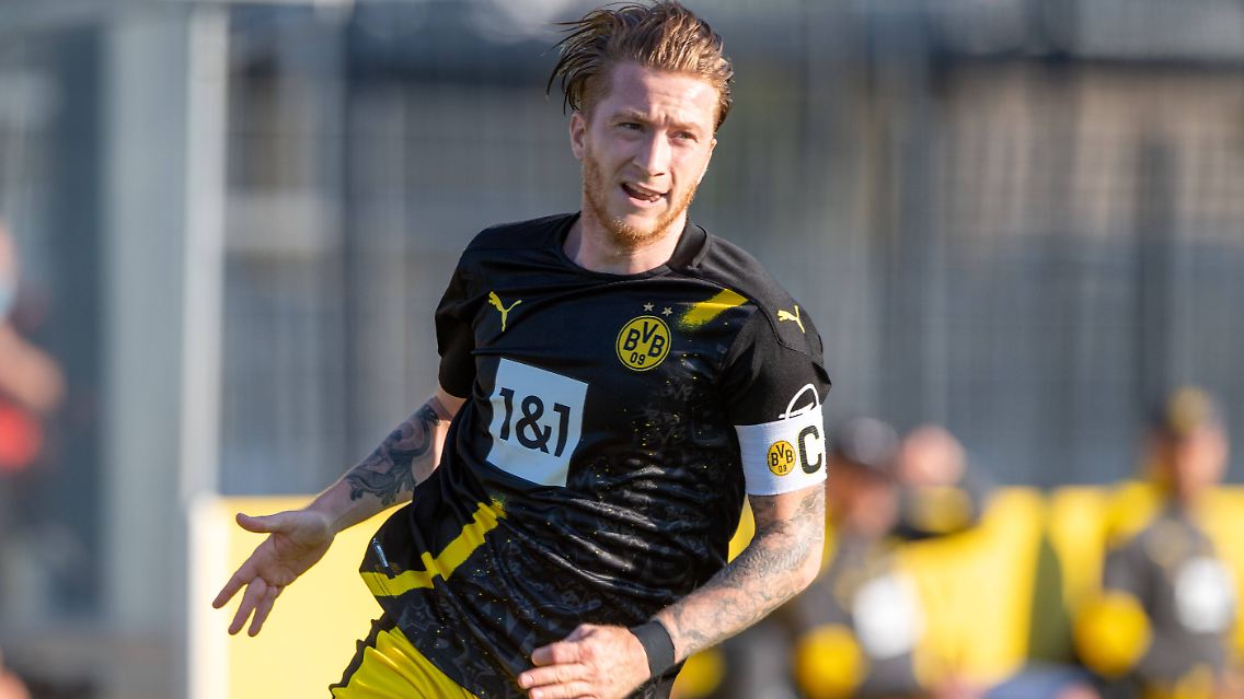 Borussia Dortmund: Egal in welchen Farben, egal in welchem Design: Ein gesunder Marco Reus ist für alle, die es mit Borussia Dortmund halten, ein wunderschöner Anblick. Ob die aktuellen Trikots des Vizemeisters ...